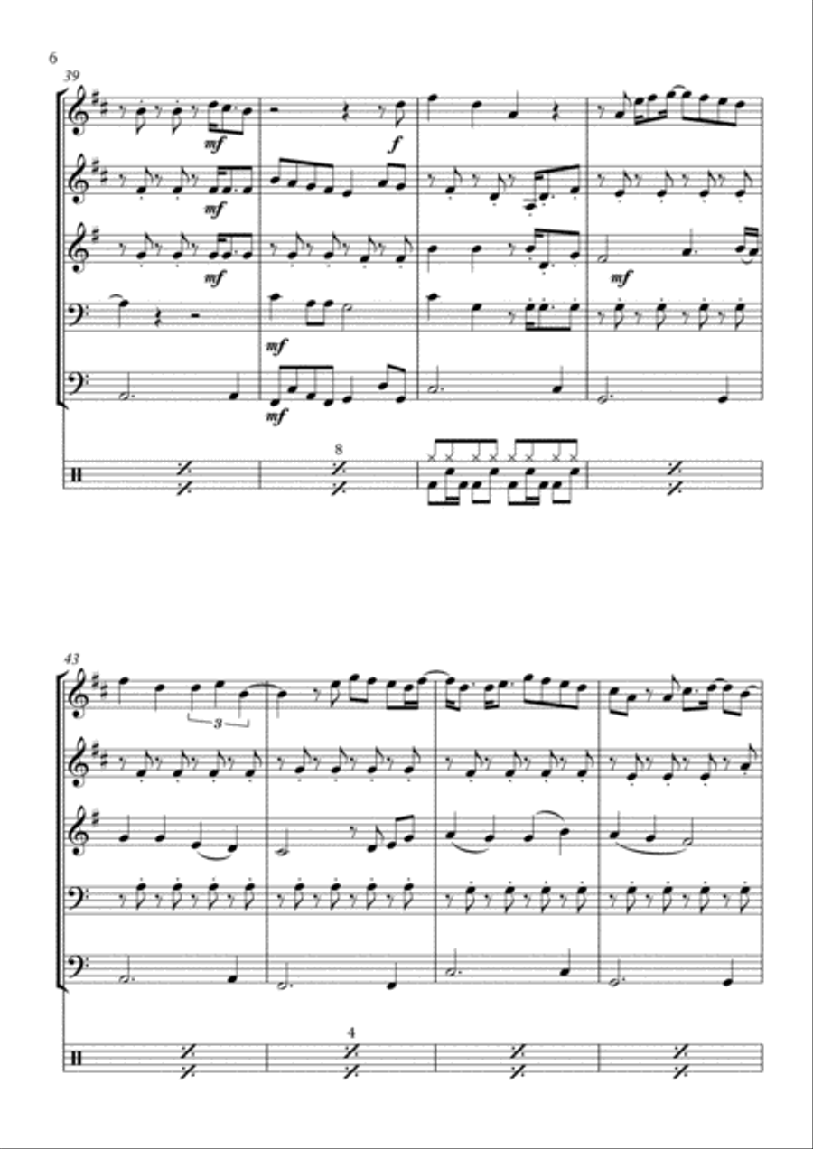 Hey, Soul Sister Hey, Soul Sister Small Ensemble scores gallery preview page 6