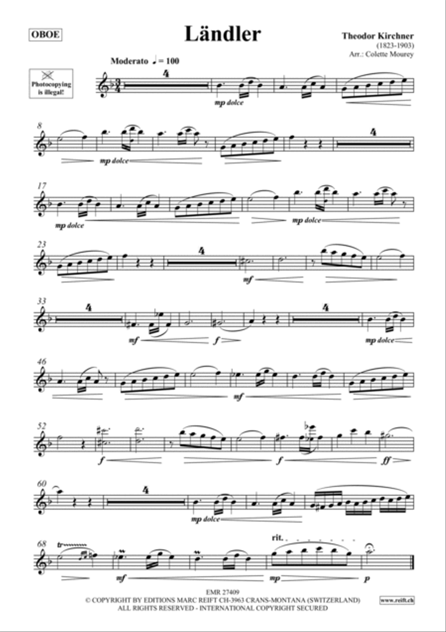 Landler Oboe scores gallery preview page 2