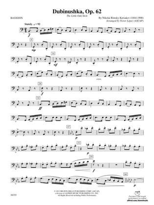 Dubinushka, Op. 62: Bassoon