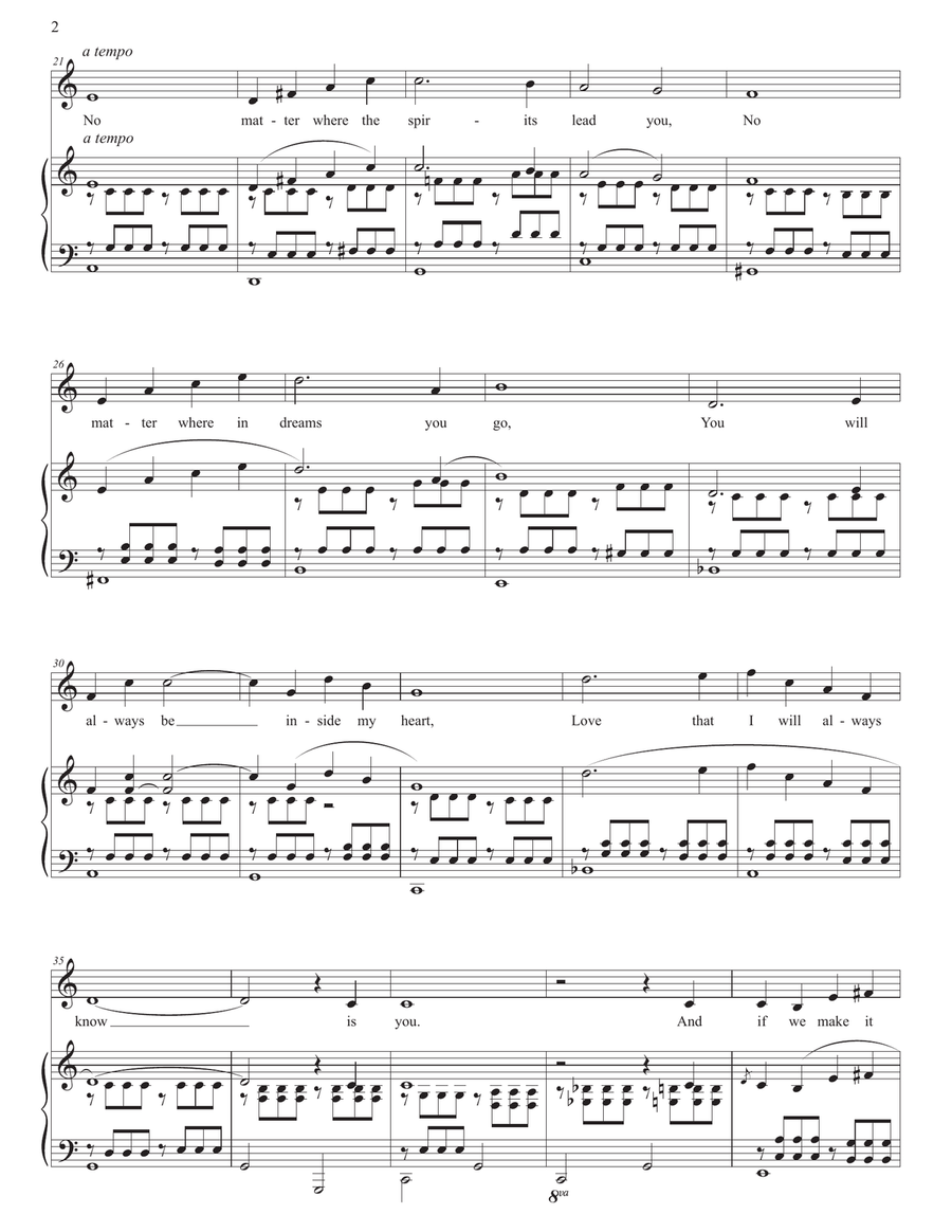 We Will Always Walk Together Piano, Vocal scores gallery preview page 3
