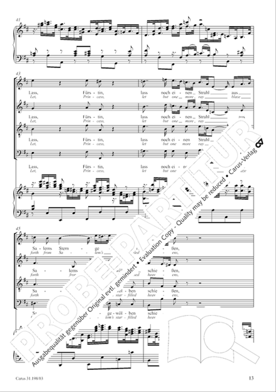 Let, Princess, let but one more ray (Lass, Furstin, lass noch einen Strahl) 4-Part scores gallery preview page 14