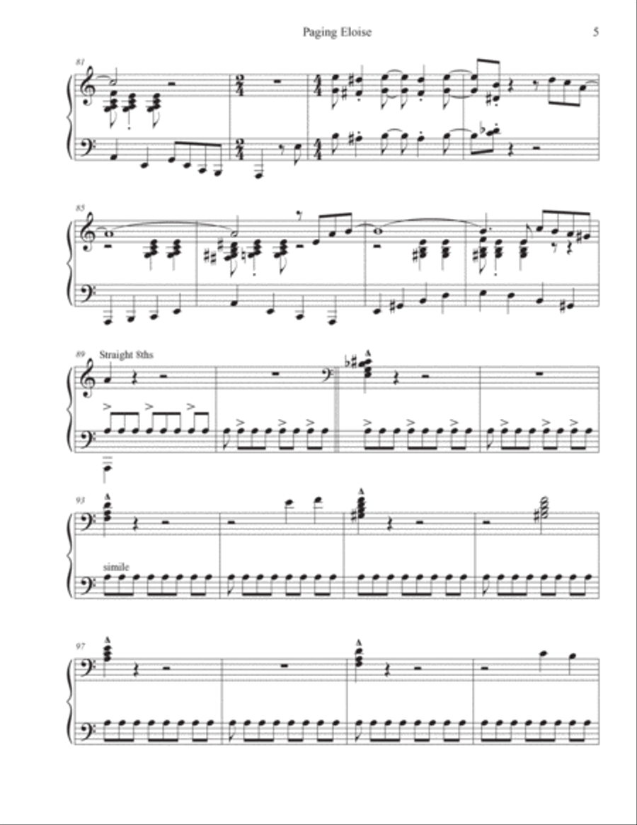 Paging Eloise Piano Method scores gallery preview page 5