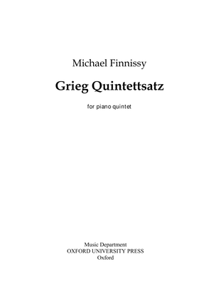 Book cover for Grieg Quintettsatz