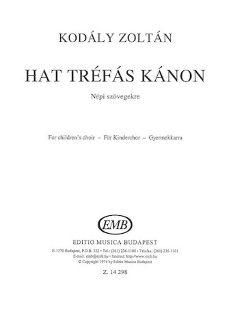 Hat TrfÁs KÁnon Choir scores gallery preview page 1