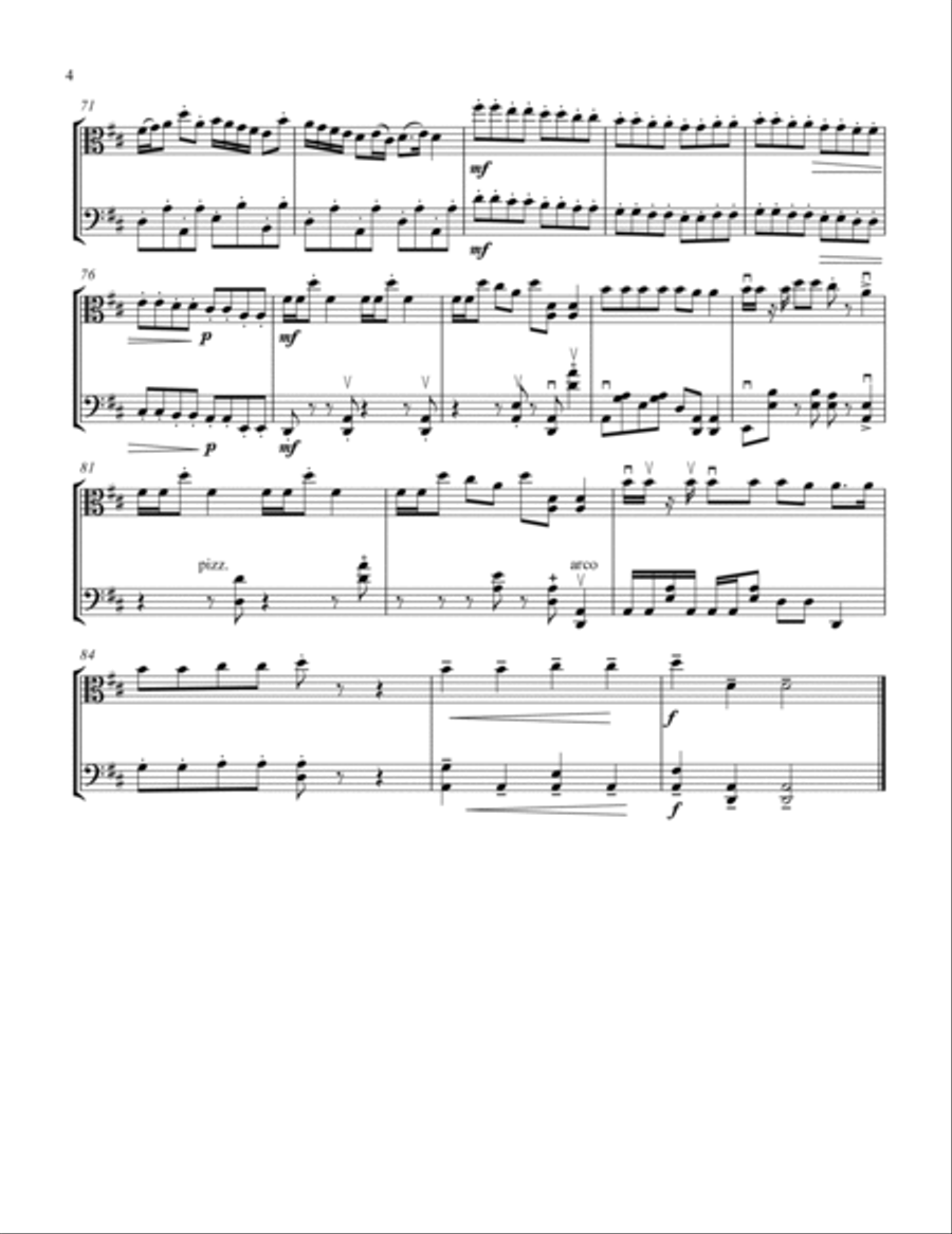Jingle Bells Jingle Bells String Duet scores gallery preview page 5