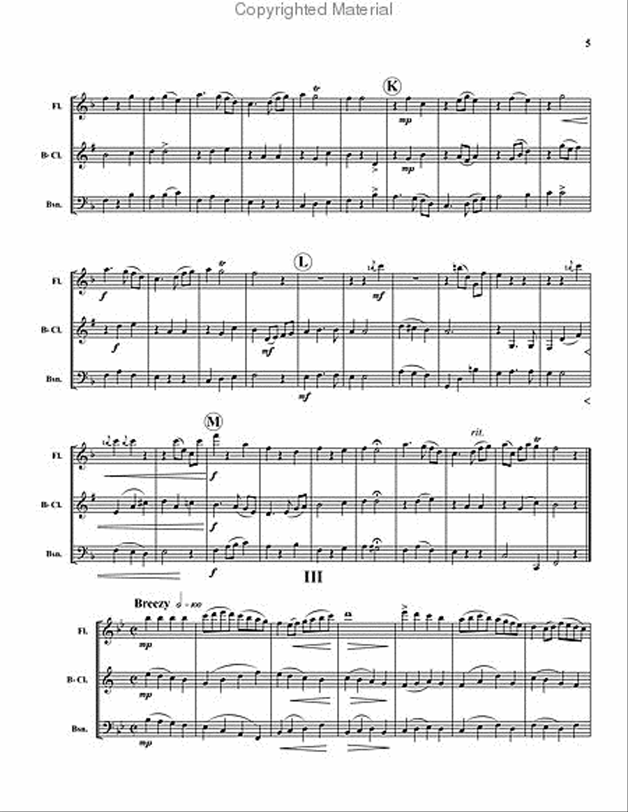 Three Bagatelles Three Bagatelles Bassoon scores gallery preview page 4