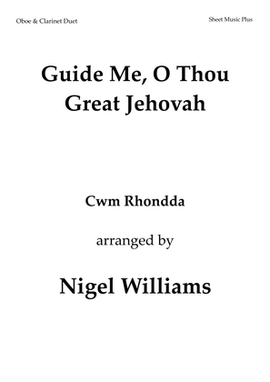Book cover for Guide Me, O Thou Great Jehovah, for Oboe and Clarinet Duet