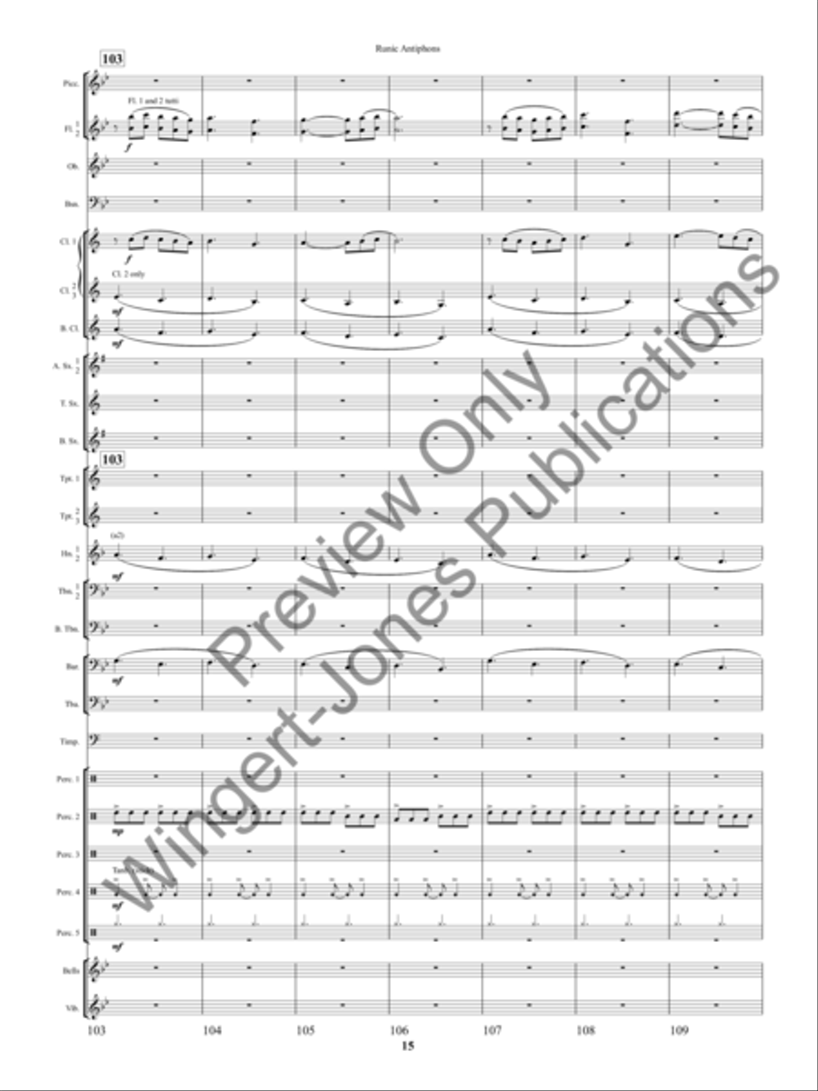Ancient Apparitions Concert Band scores gallery preview page 18