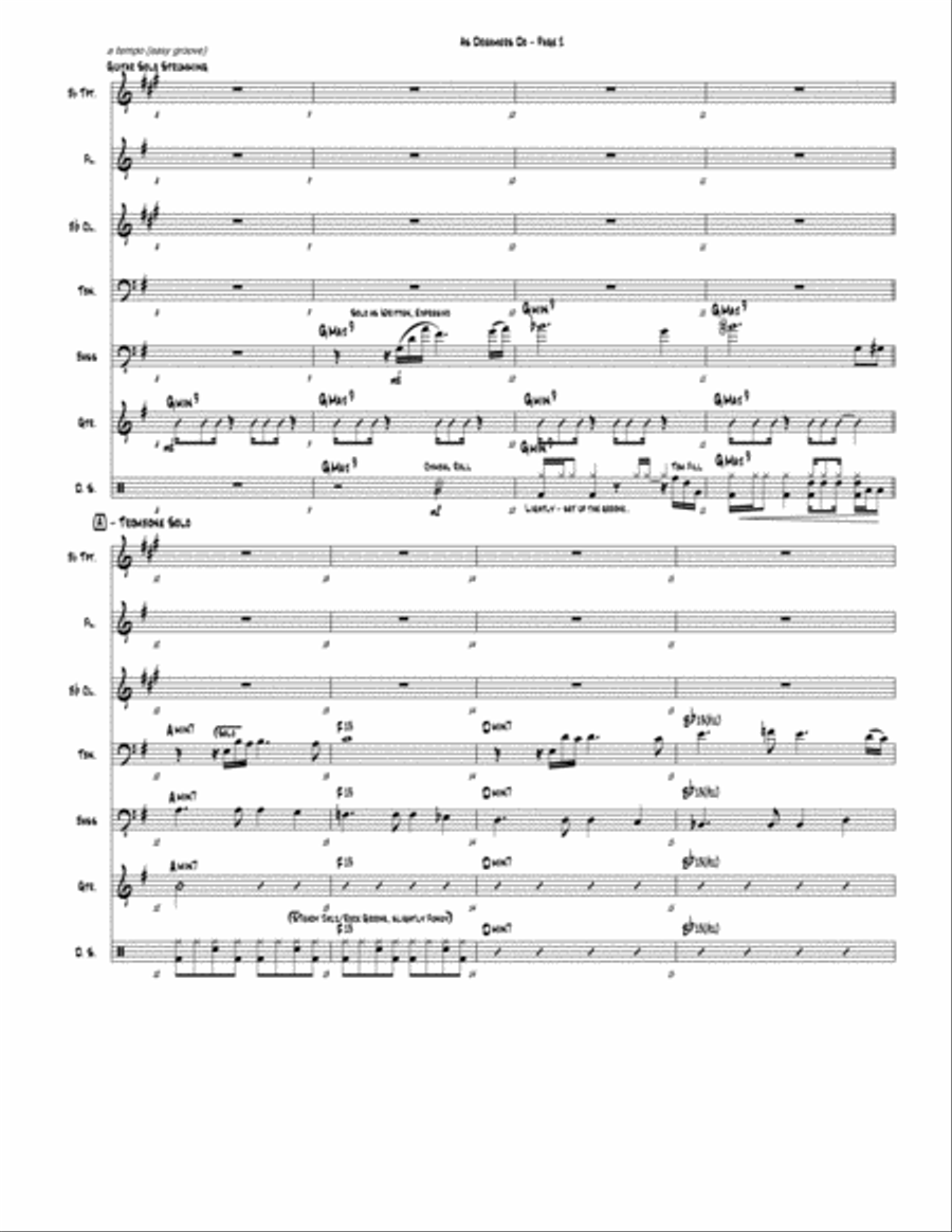 As Dreamers Do (septet version / Blowholes) Jazz Ensemble scores gallery preview page 2