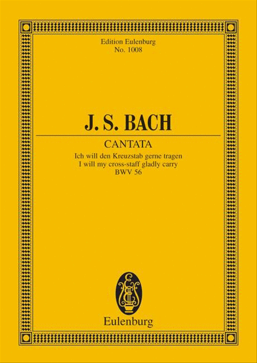 Cantata No. 56 (Cross-staff Cantata, Dominica 19 post Trinitatis) Choir scores gallery preview page 1
