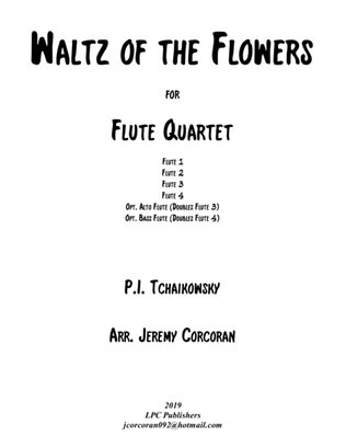 Waltz of the Flowers from The Nutcracker for Flute Quartet
