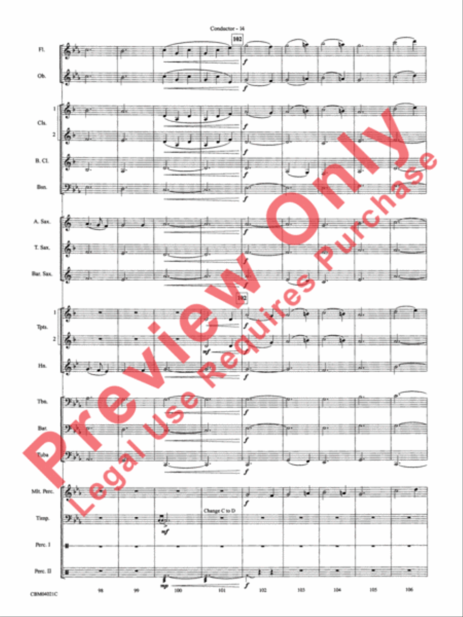 Harry Potter and the Prisoner of Azkaban, Selections from Concert Band scores gallery preview page 17