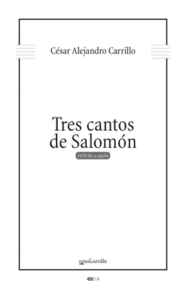 Book cover for Tres cantos de Salomon
