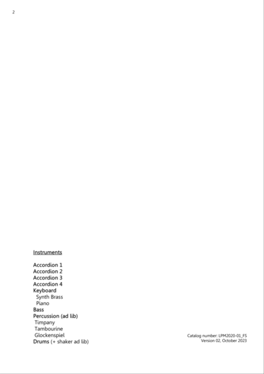 Sweet Dreams (Are Made Of This) Accordion scores gallery preview page 2