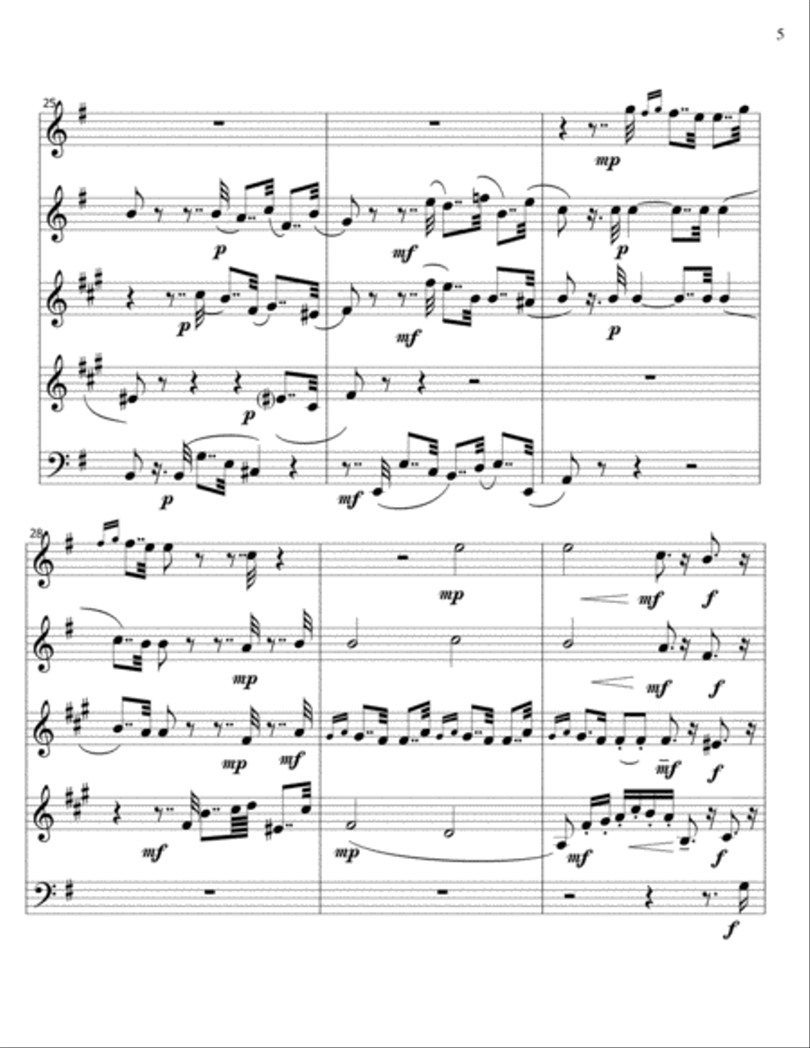 Haunted Spot - Schumann - Woodwind Quintet Woodwind Quintet scores gallery preview page 5