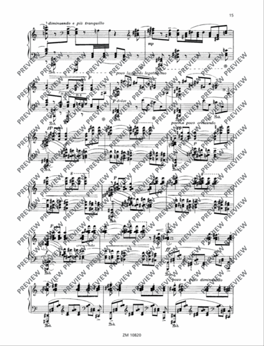 Sonata minacciosa Piano Solo scores gallery preview page 16