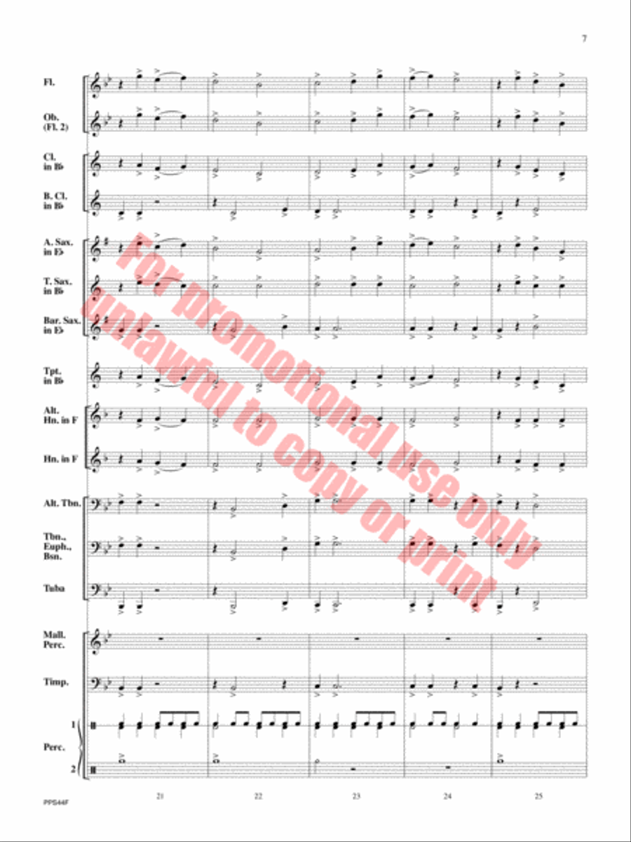 Oceanus Oceanus Concert Band scores gallery preview page 8