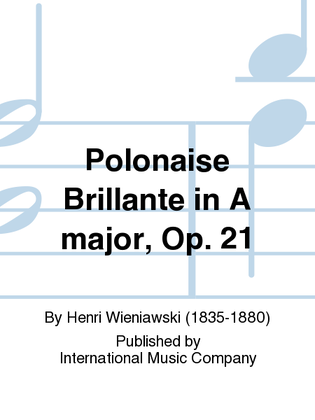 Book cover for Polonaise Brillante in A major, Op. 21