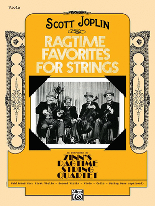 Book cover for Ragtime Favorites for Strings