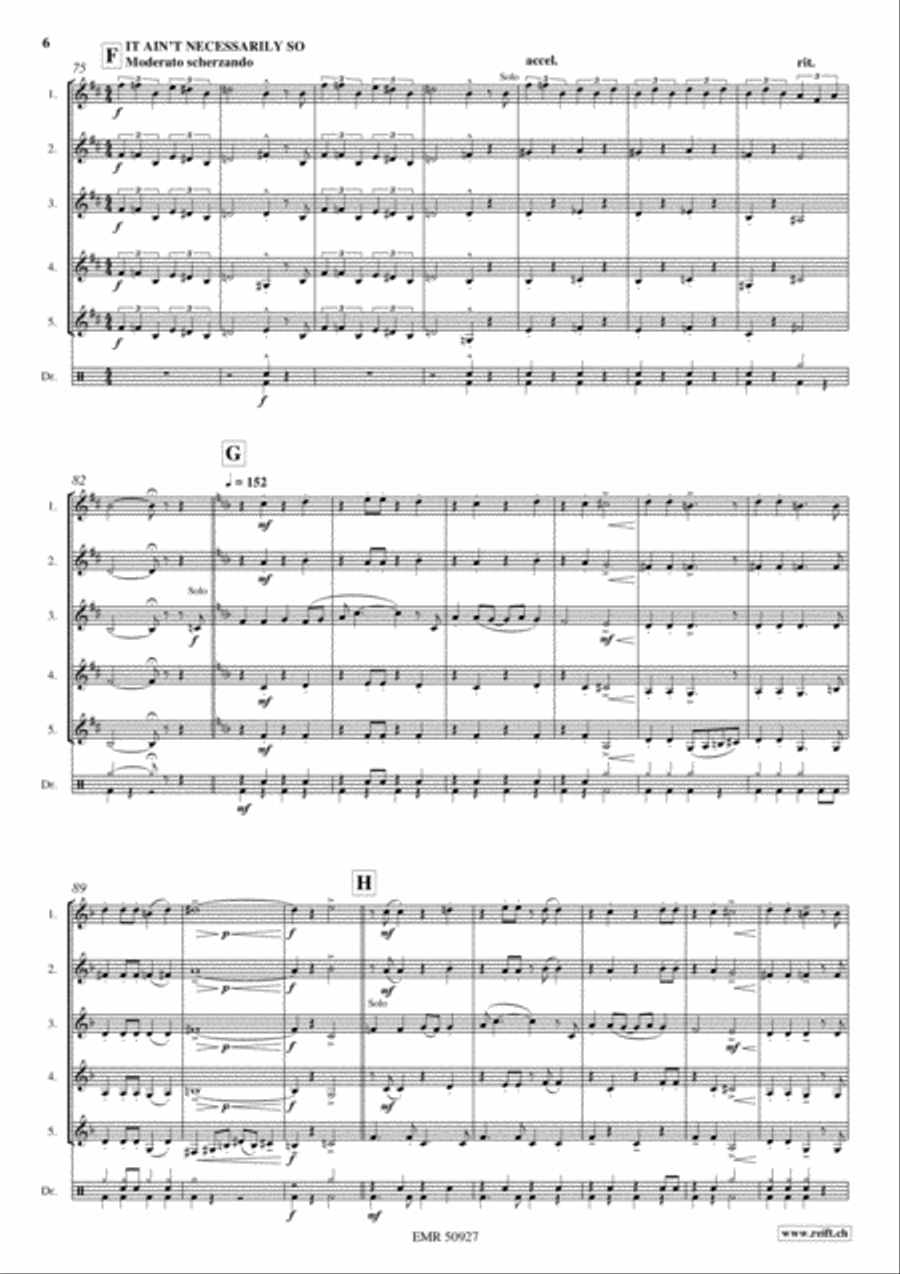 Wonderful Gershwin Wonderful Gershwin Cornet scores gallery preview page 5