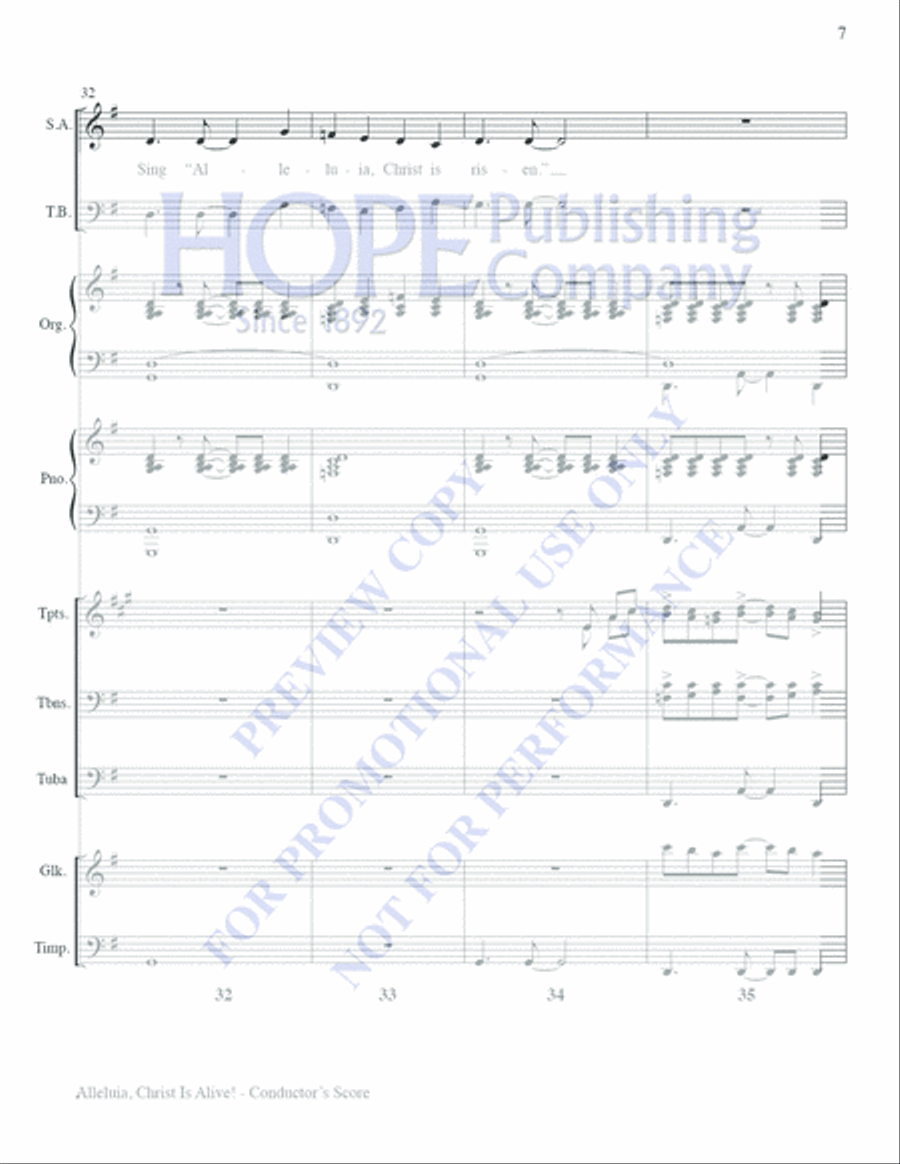 Alleluia, Christ Is Alive! Choir scores gallery preview page 9