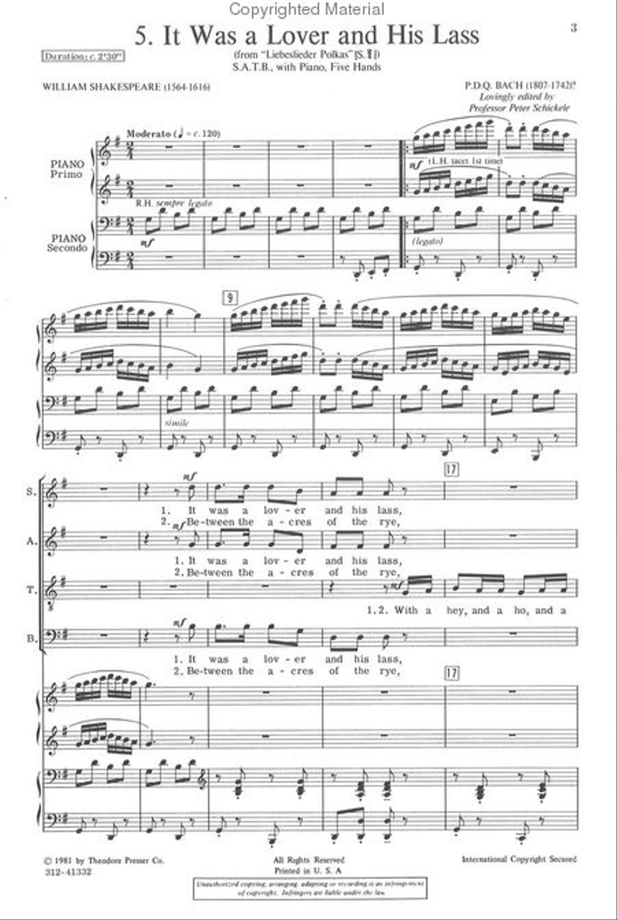 Liebeslieder Polkas, S. 2/4 4-Part scores gallery preview page 2