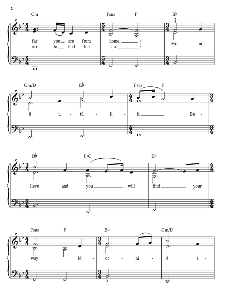 May It Be May It Be Easy Piano scores gallery preview page 2
