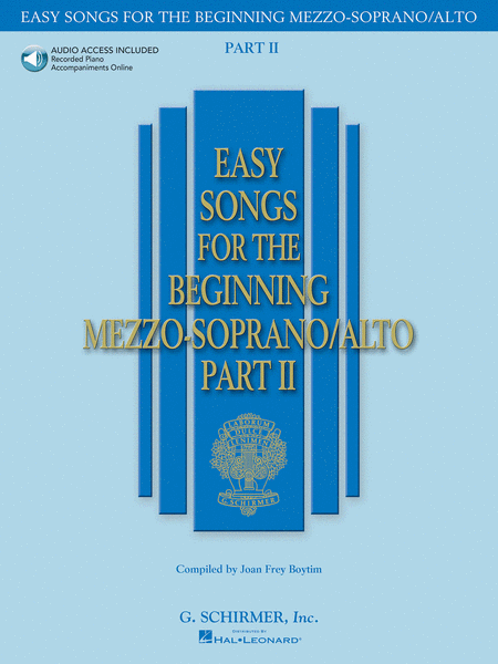 Easy Songs for the Beginning Mezzo-Soprano/Alto - Part II