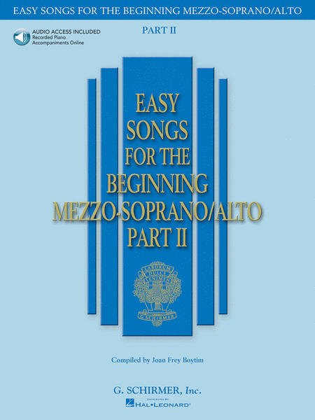 Easy Songs for the Beginning Mezzo-Soprano/Alto – Part II image number null