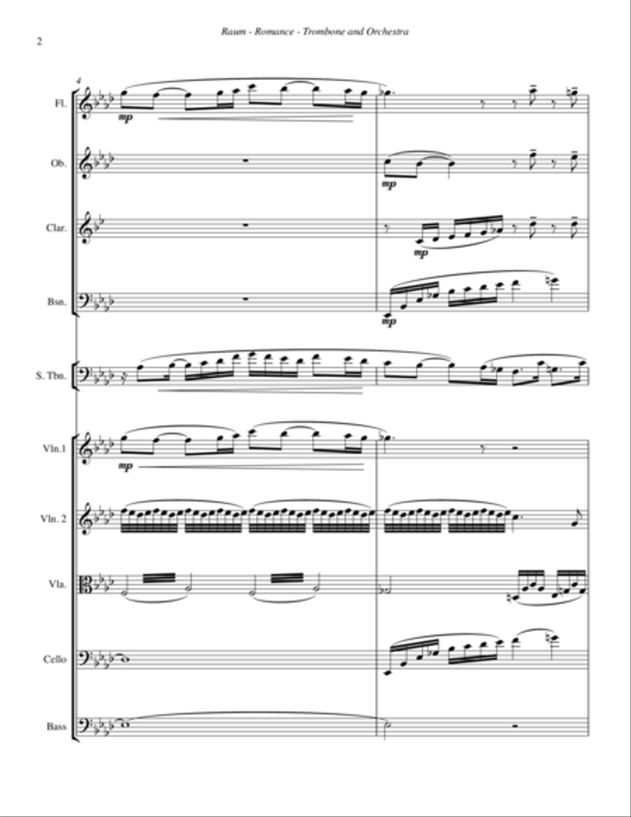Romance for Trombone Solo and Orchestra image number null