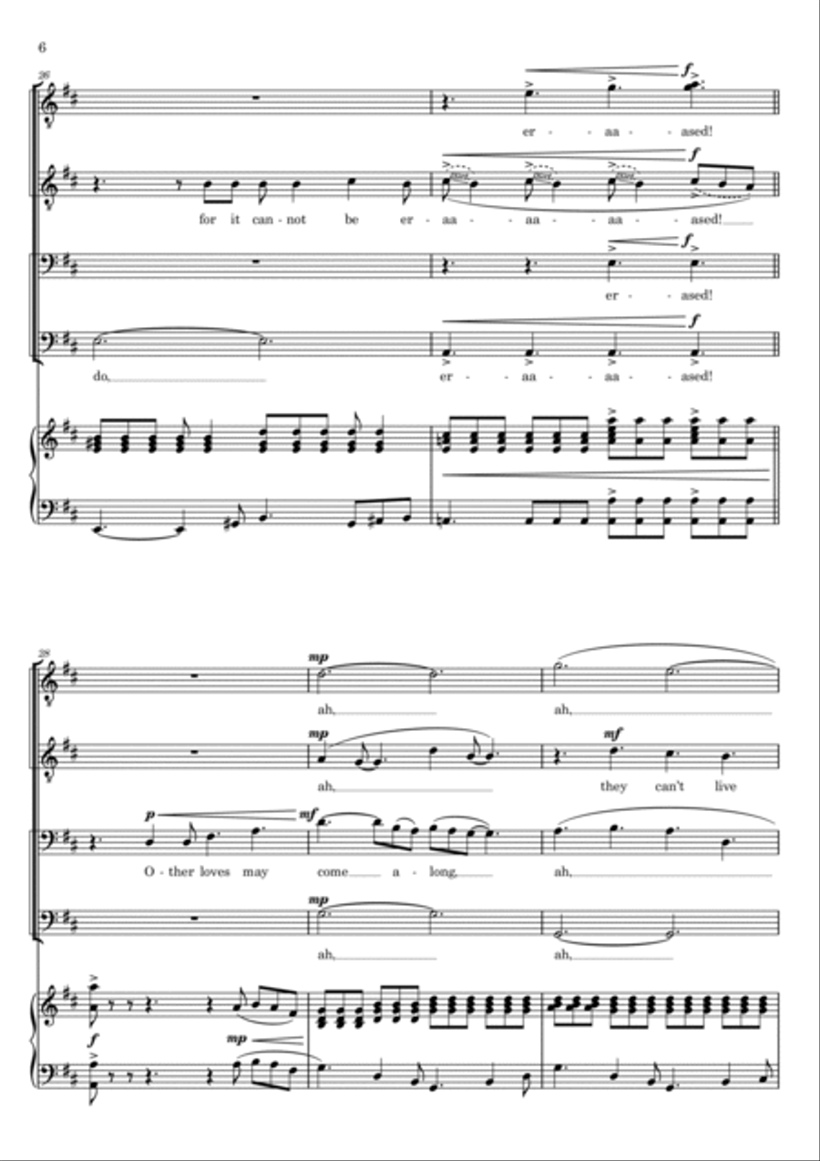After Loving You TTBB scores gallery preview page 6