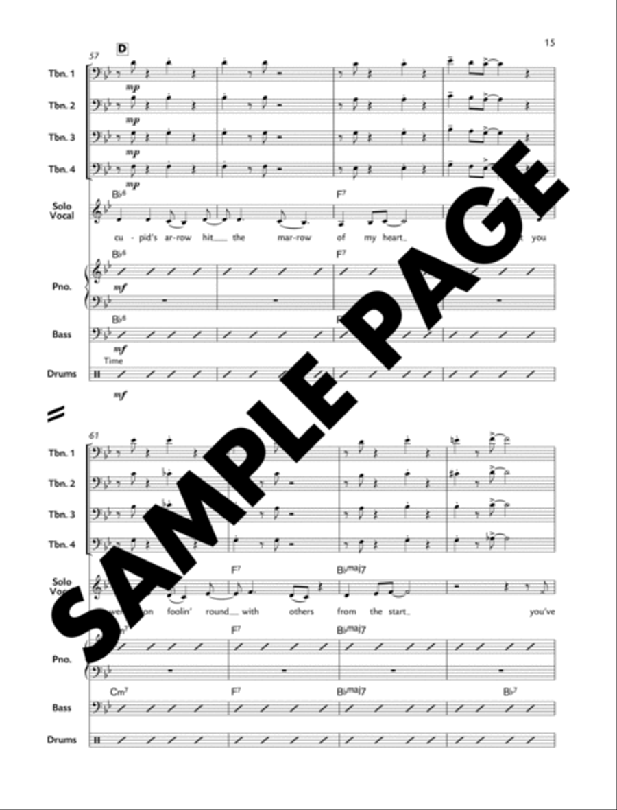 Cupid's Arrow Cupid's Arrow Jazz Ensemble scores gallery preview page 15