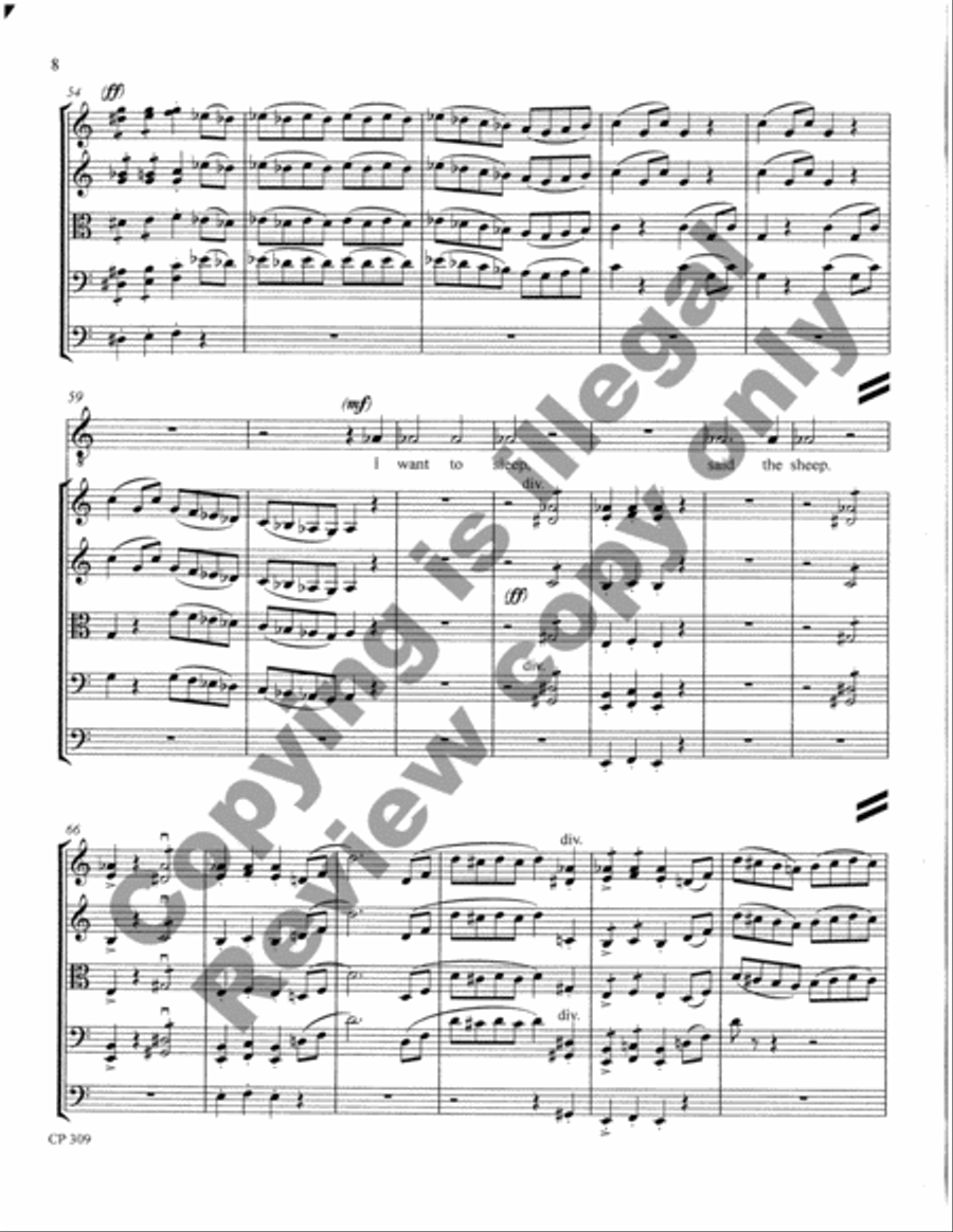 Songs of Laughter, Love, & Tears (Full Score & Parts) String Orchestra scores gallery preview page 46