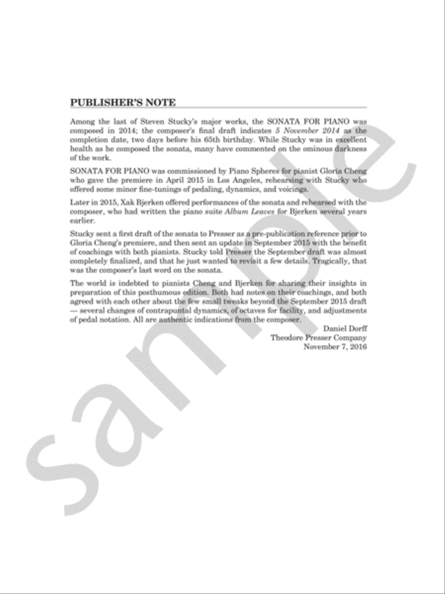 Sonata For Piano Chamber Music scores gallery preview page 3