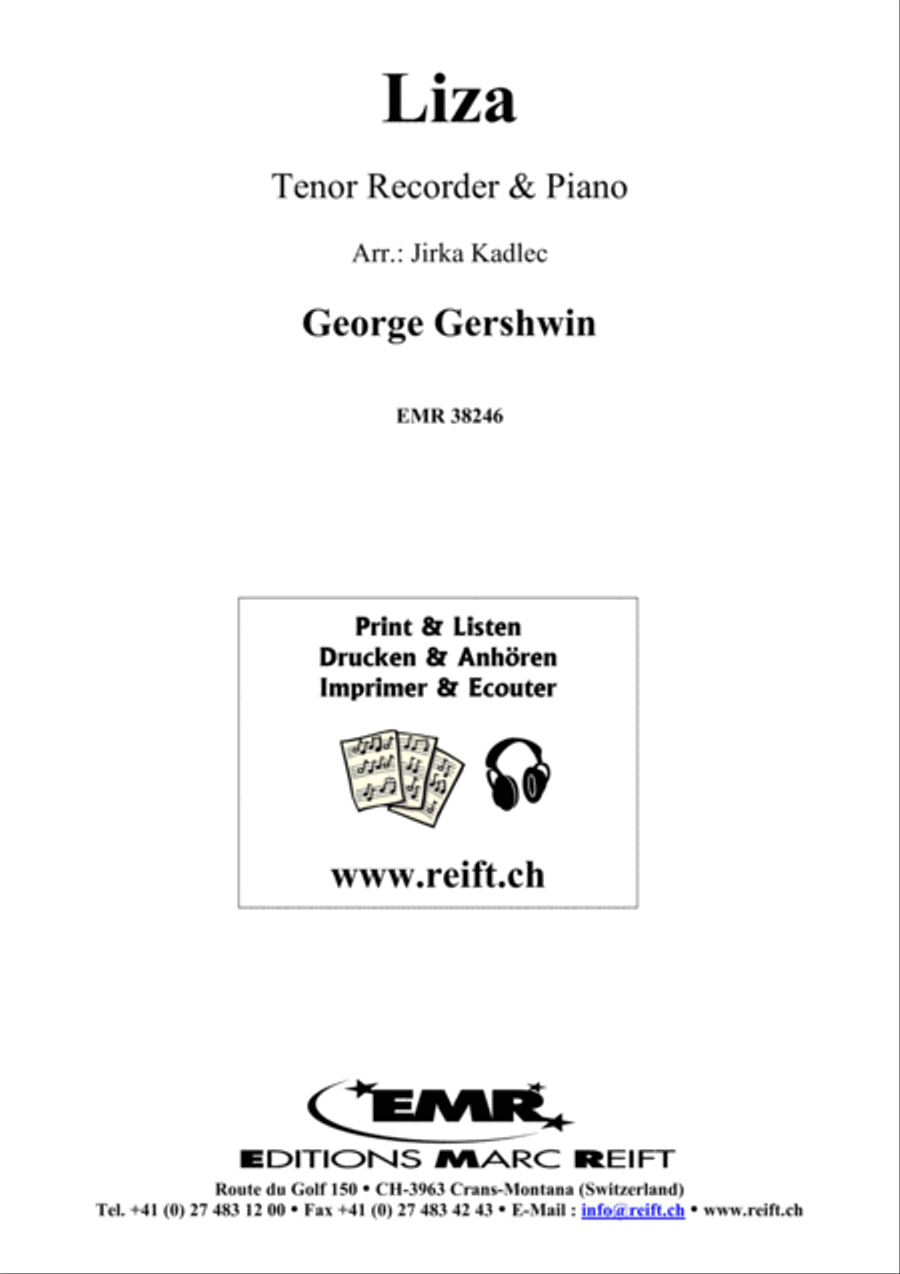 Liza Tenor Recorder scores gallery preview page 1