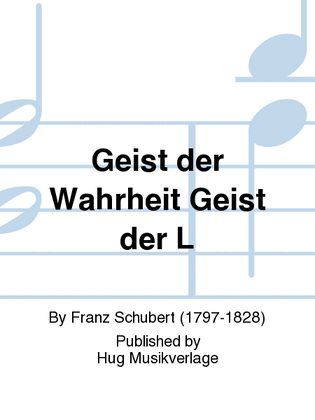 Book cover for Geist der Wahrheit Geist der L