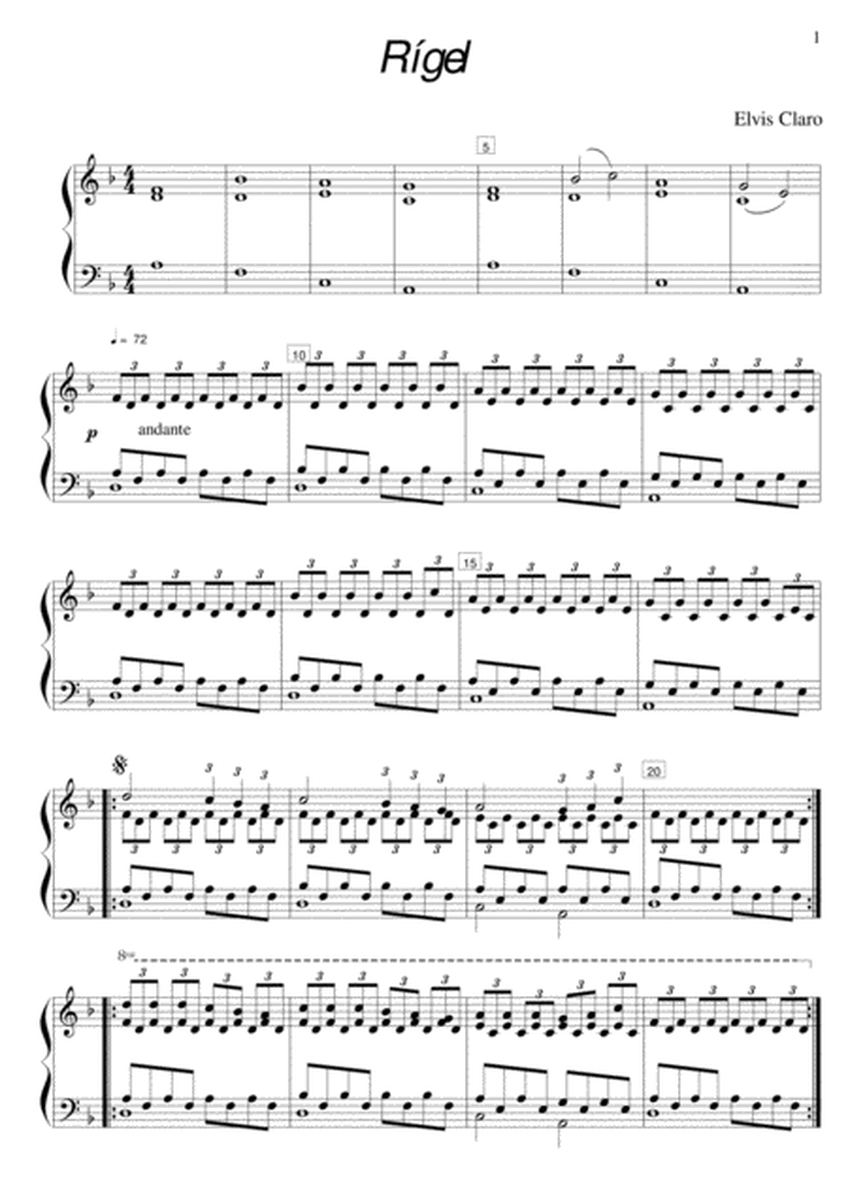 Rígel by Elvis Claro | brilliant Piano Song | Original Version image number null