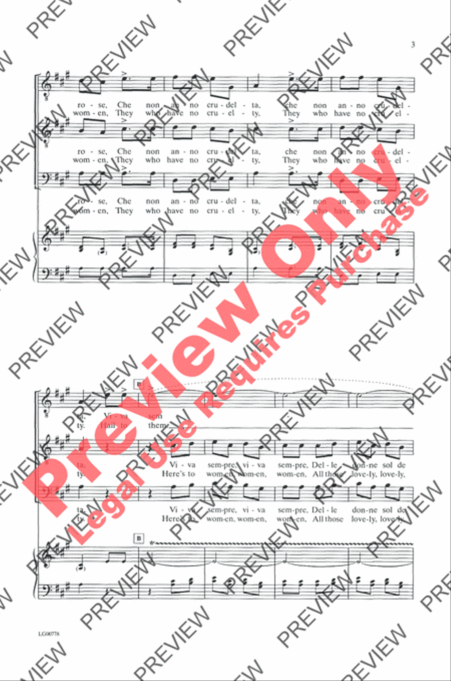 Viva Tutti Men's Choir scores gallery preview page 3
