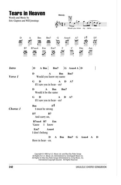 Tears In Heaven by Eric Clapton - Guitar Chords/Lyrics - Guitar Instructor