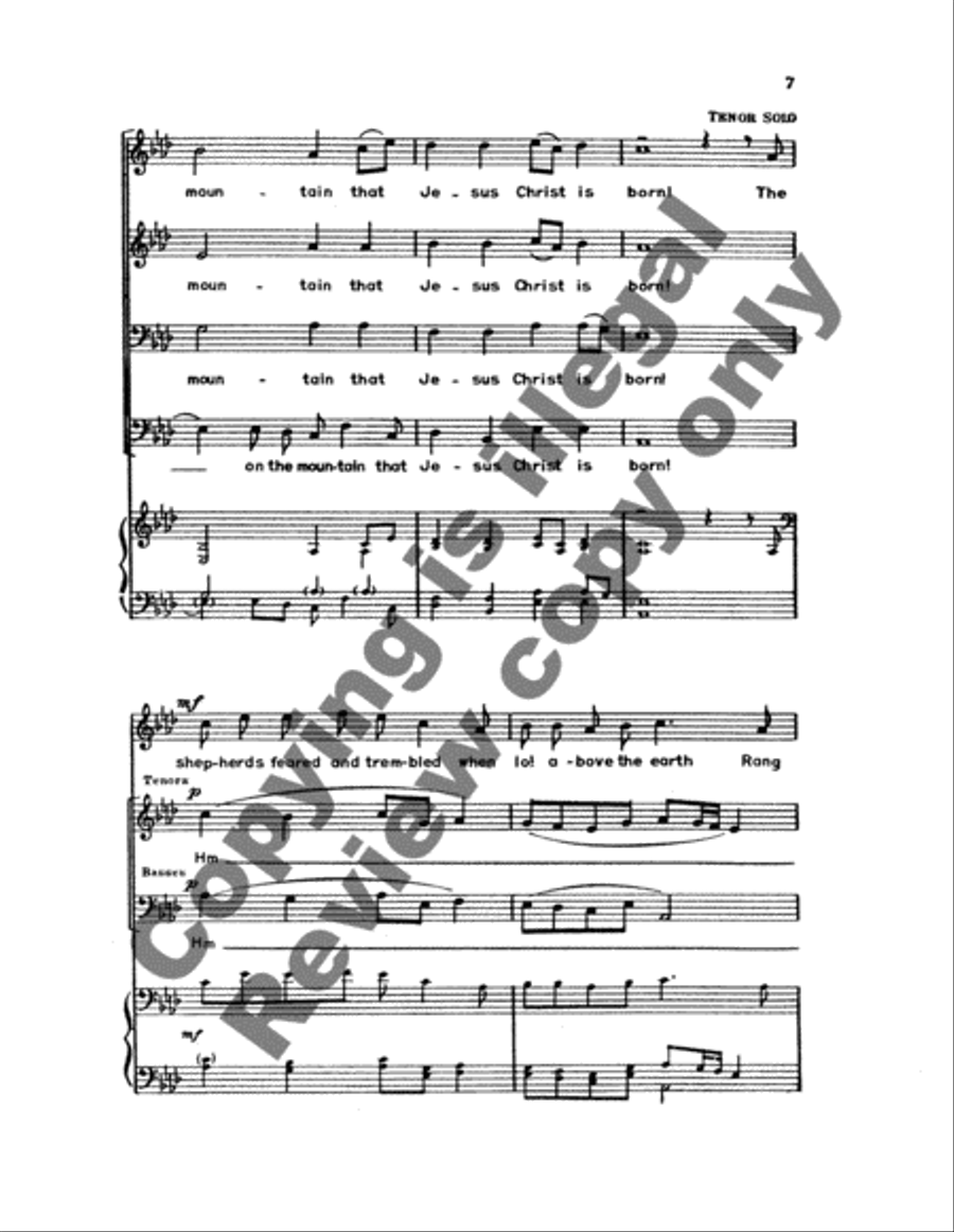 Go Tell It on the Mountain TTBB scores gallery preview page 5