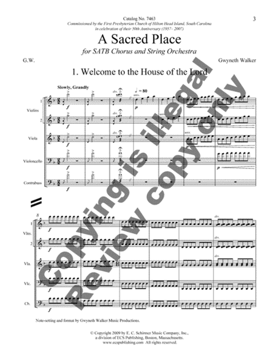 A Sacred Place (Full Score)