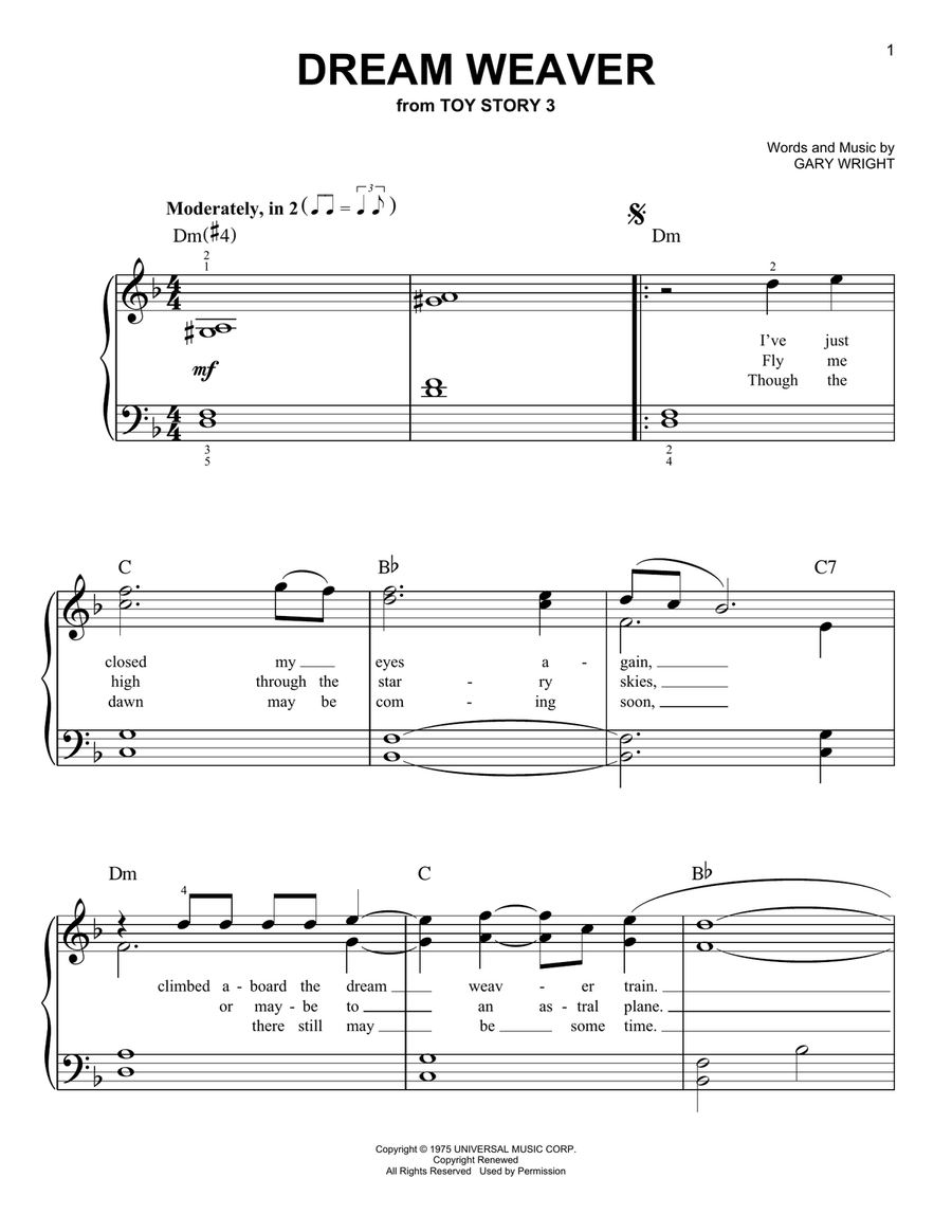 Dream Weaver Voice scores gallery preview page 1