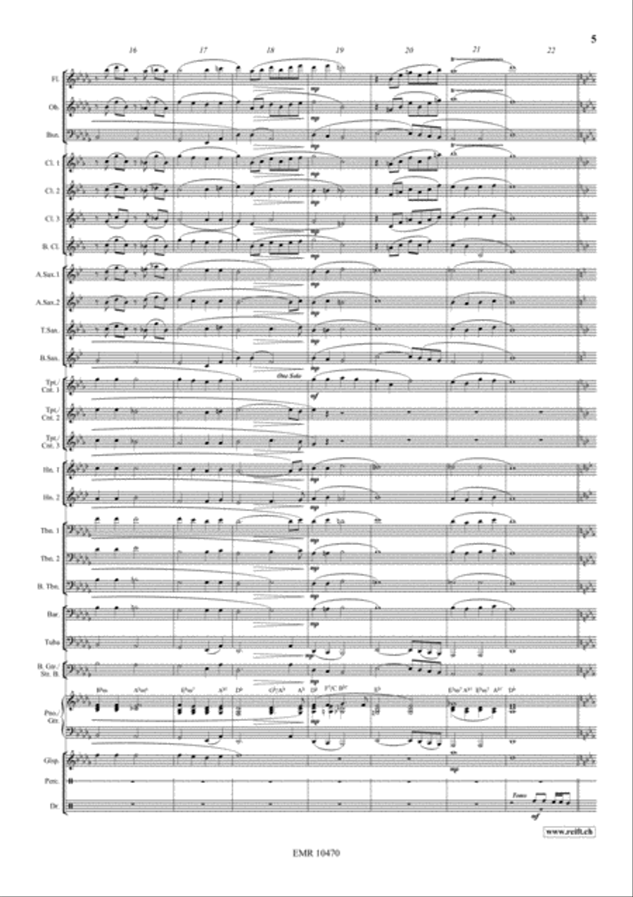 Aura Lee Aura Lee Concert Band scores gallery preview page 6