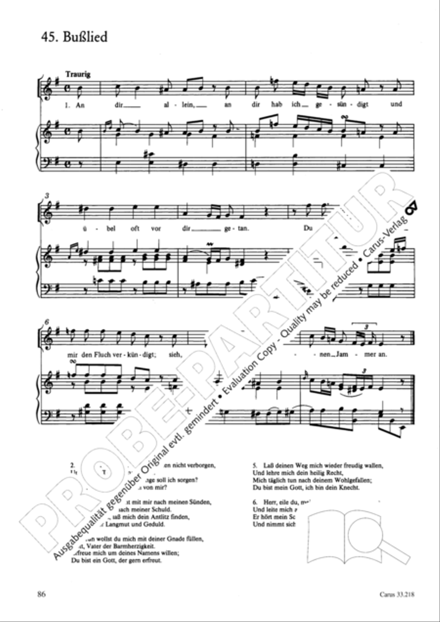 Geistliche Oden und Lieder (Gellert) Collection / Songbook scores gallery preview page 81