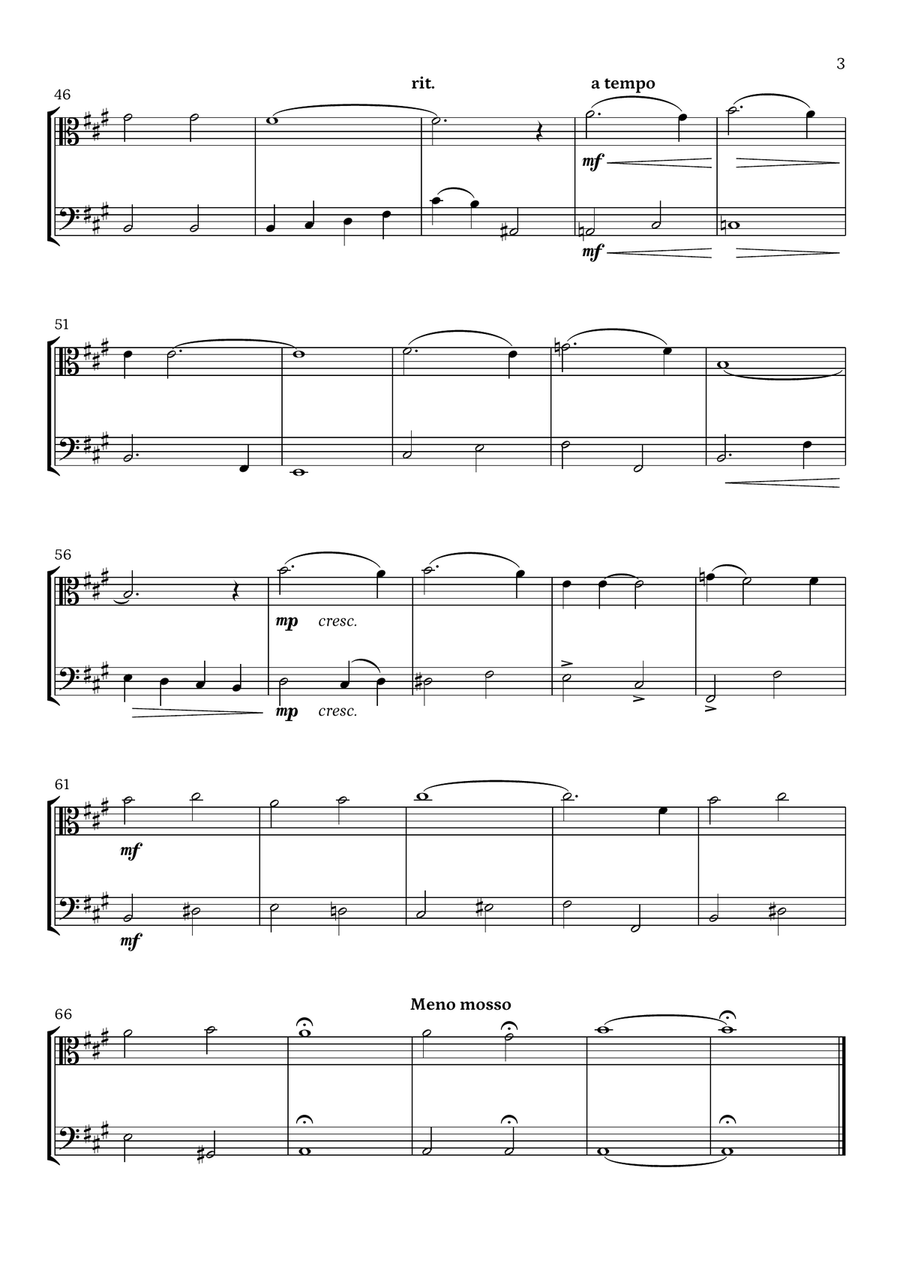 I'll Be Home For Christmas String Duet scores gallery preview page 3