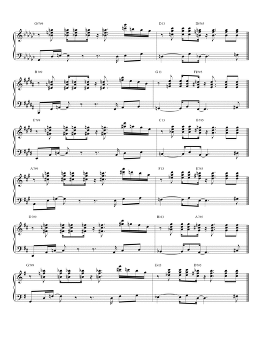 Blues Piano Practice Session 20 in All 12 Keys image number null