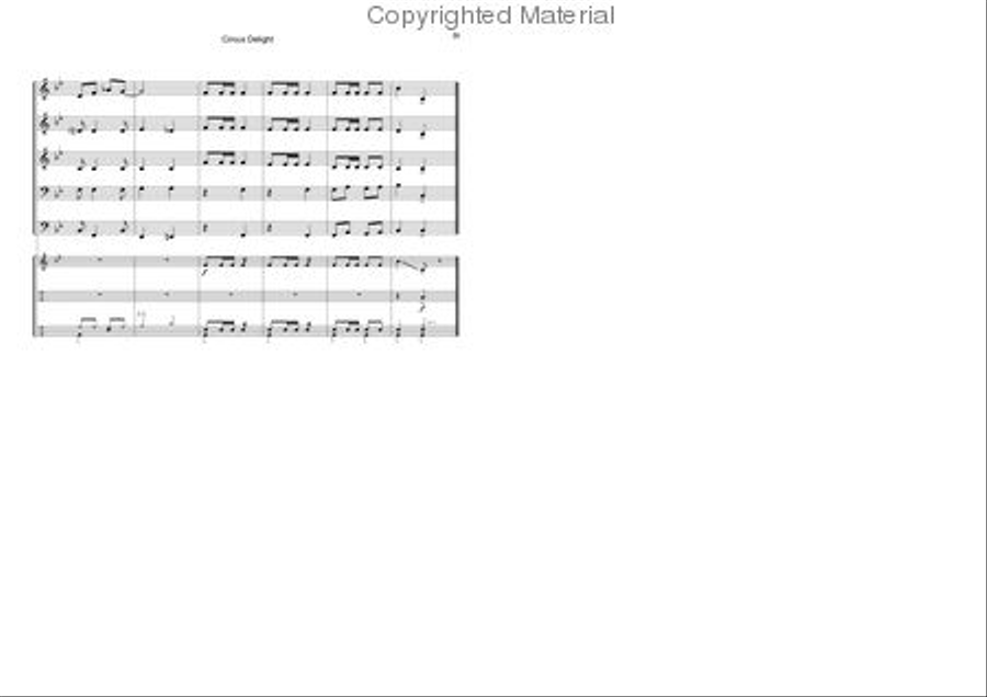 Circus Delight Brass Band scores gallery preview page 11