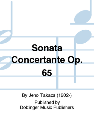 Book cover for Sonata concertante op. 65
