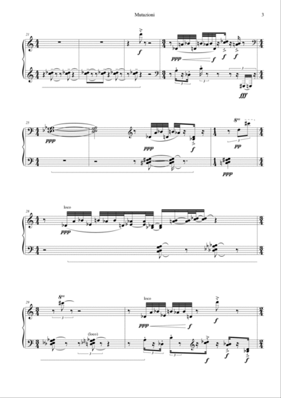 Matteo Tundo: MUTAZIONI (ES-21-007) Piano Solo scores gallery preview page 6