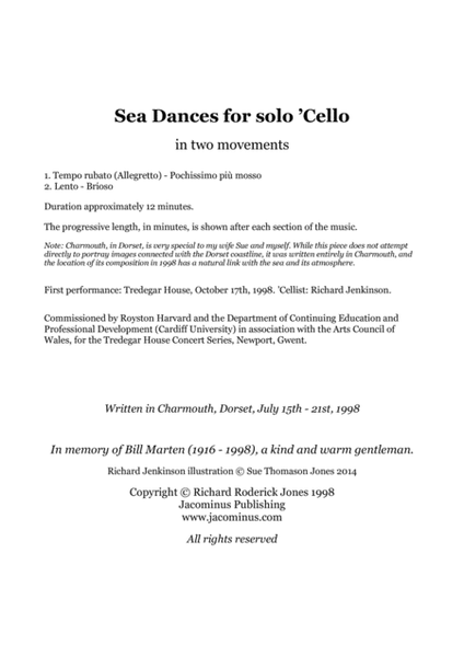 Sea Dances for solo 'Cello image number null